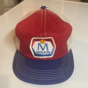 Vintage Molson Canadian Lager Trucker Mesh Cap Hat KBrand